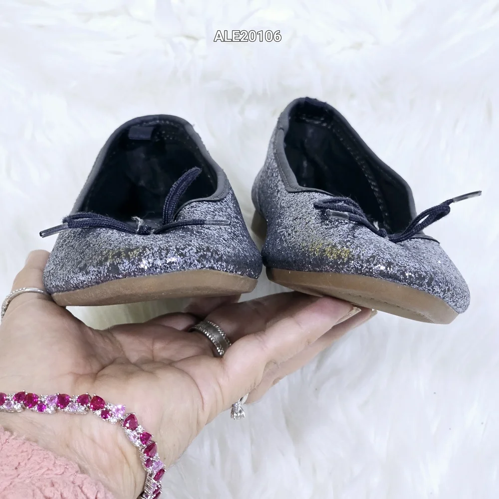OshKosh B'gosh Girls Sparkling Blue Flats Sz.2
